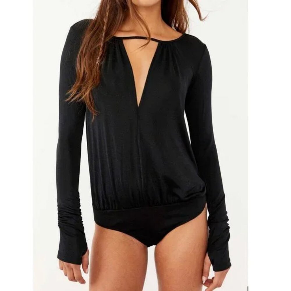 Free People "Kaya" keyhole Bodysuit